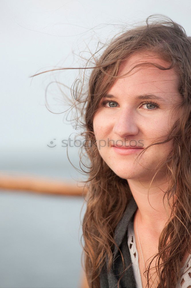 Similar – Young woman on the beach