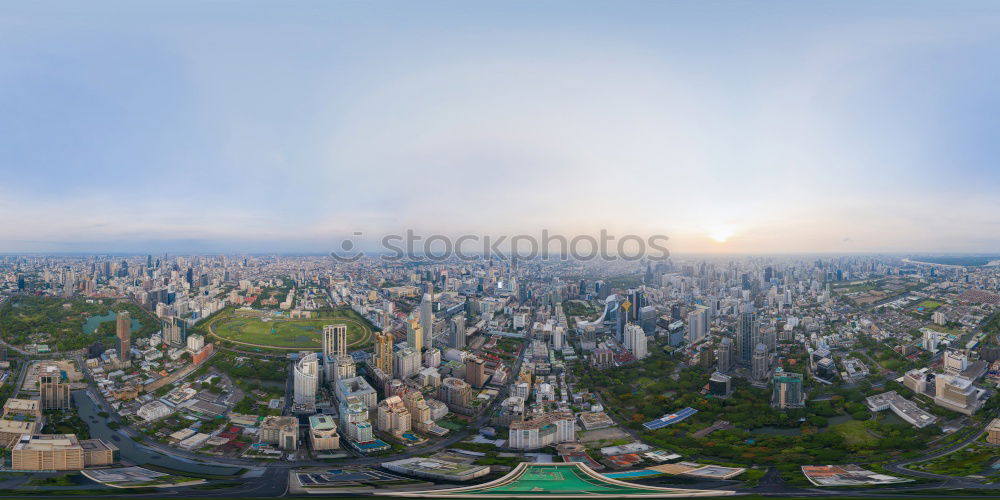 Similar – Image, Stock Photo Panoramic view of Santiago de Chile