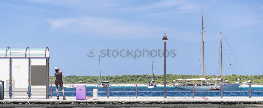 Similar – Image, Stock Photo Waterguard Baltic Sea Warnemünde