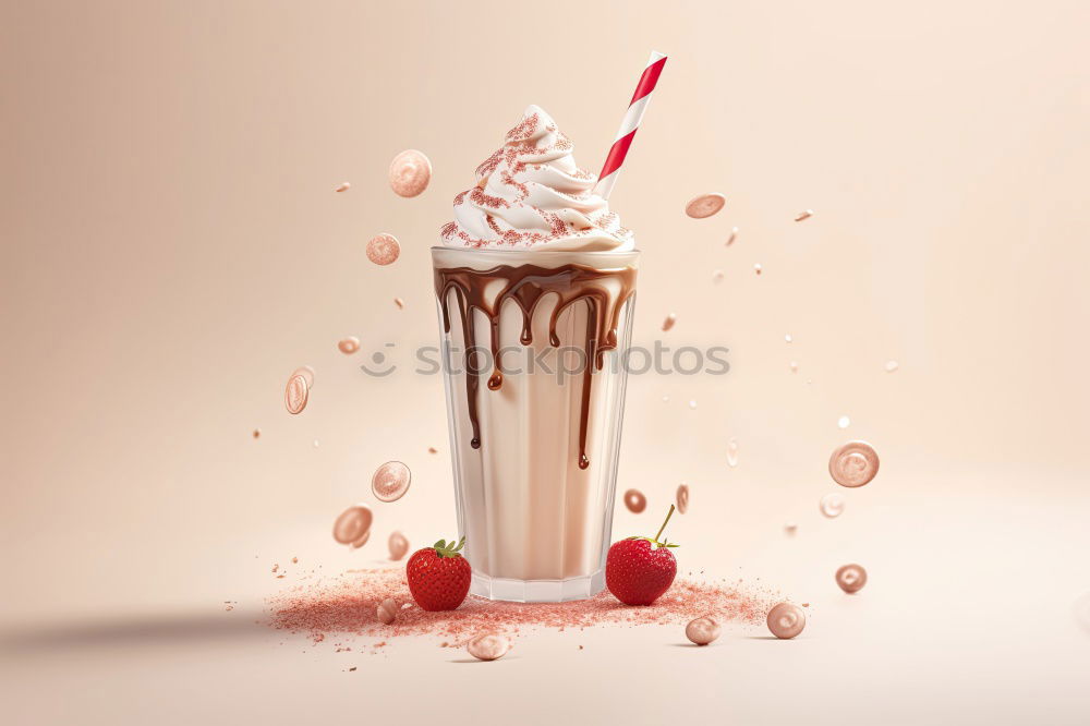 Similar – Image, Stock Photo Colorful doughnut and drink in sunlight