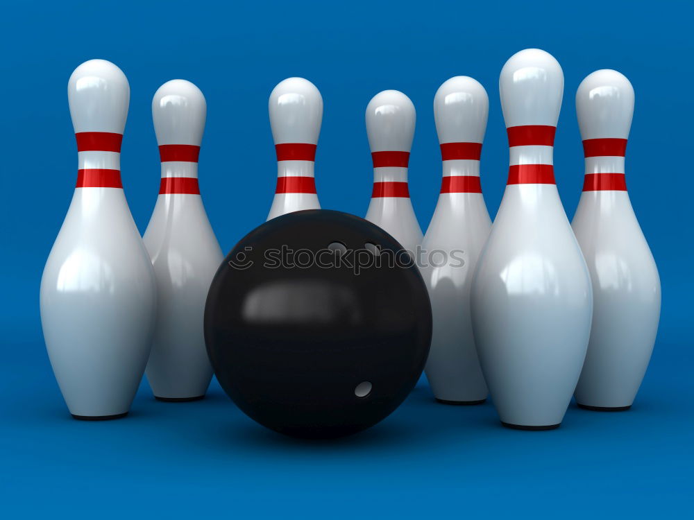 Similar – Image, Stock Photo bowling pins Dark Dirty