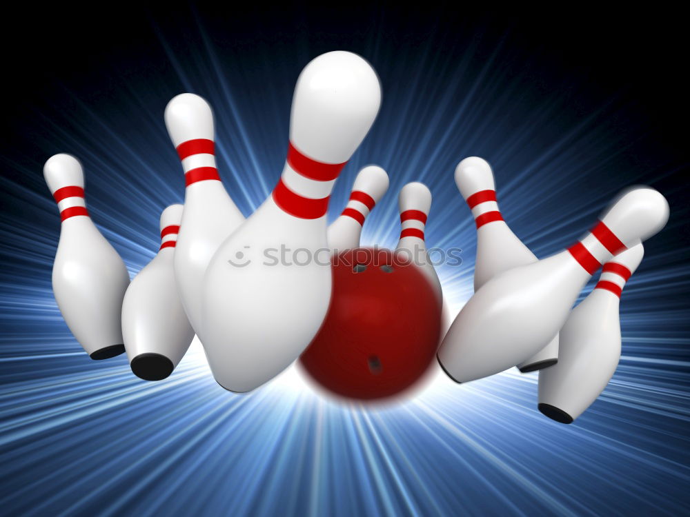 Similar – Image, Stock Photo bowling pins Dark Dirty