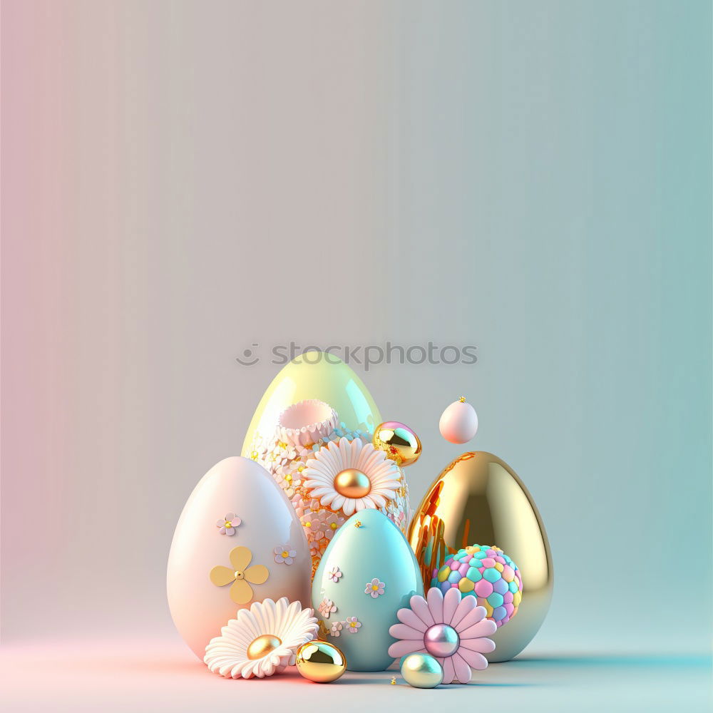 Similar – Image, Stock Photo Easter in pastel colour with eggs, flowers and cake