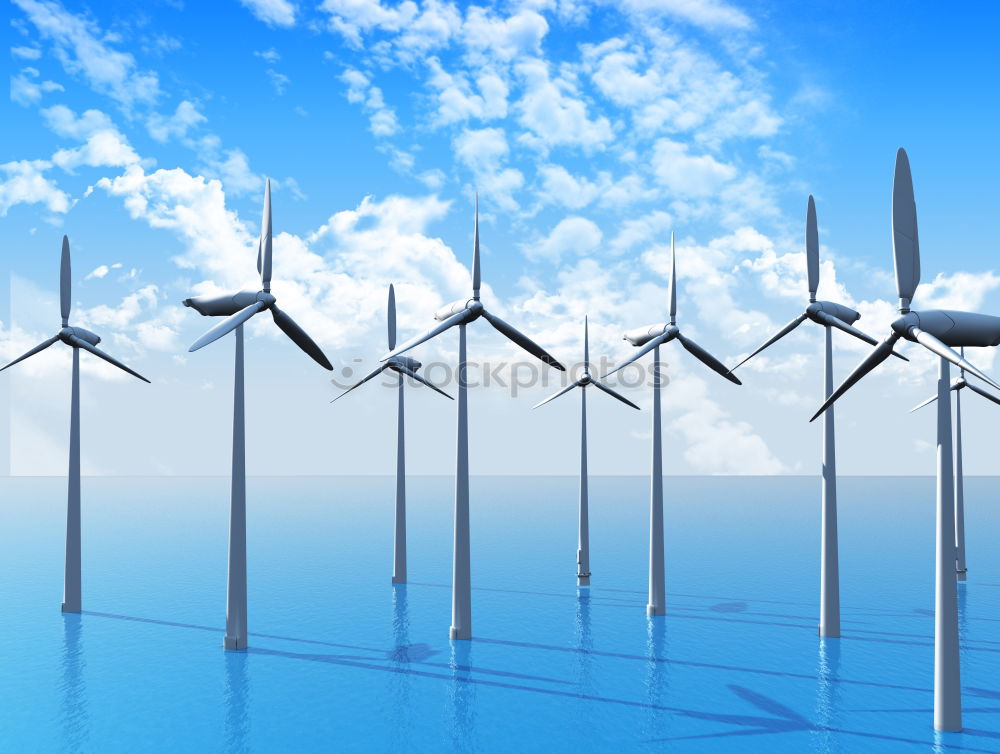 Image, Stock Photo windmill Clouds