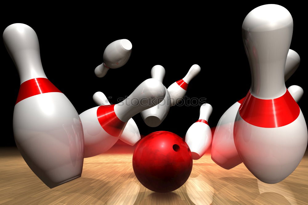 Similar – Image, Stock Photo bowling pins Dark Dirty