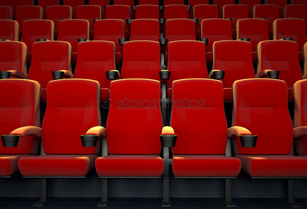 Similar – Theaterstuhl in roter Farbe im Konferenzraum.