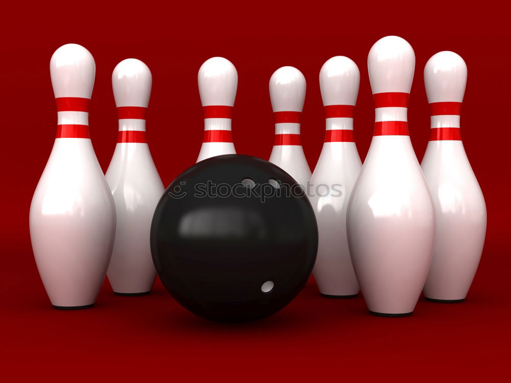 Similar – Image, Stock Photo bowling pins Dark Dirty