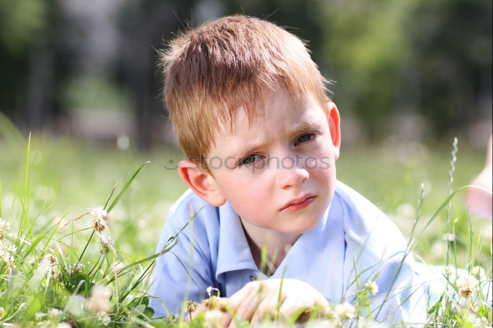 Similar – Image, Stock Photo pensive boy Lifestyle