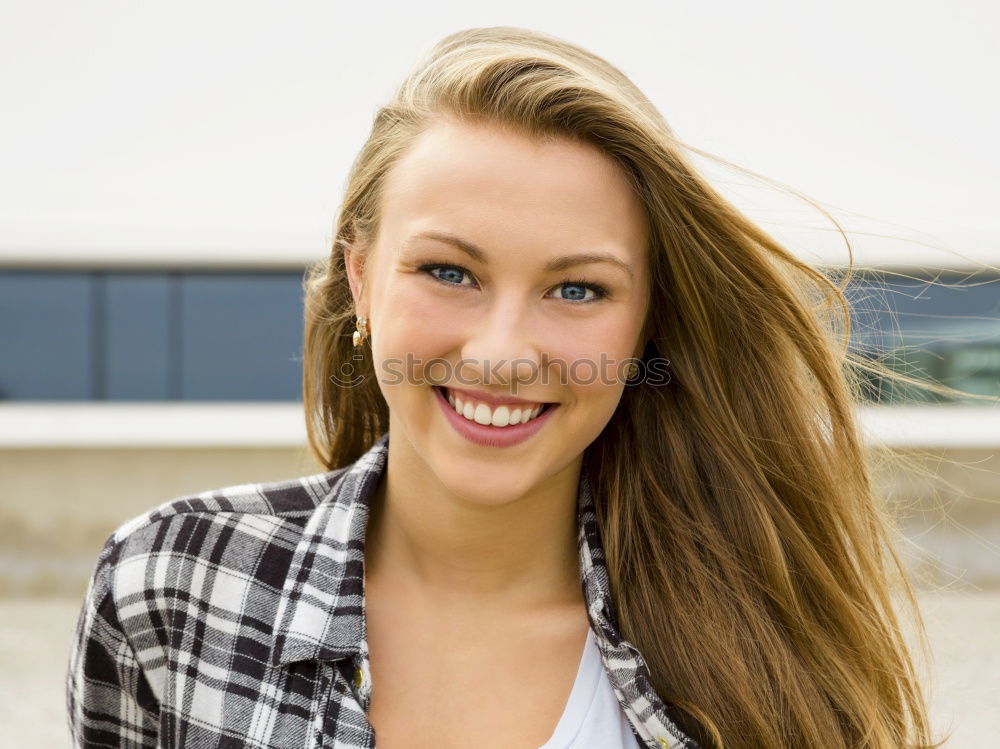 Similar – Laughing Woman in beautiful Dress