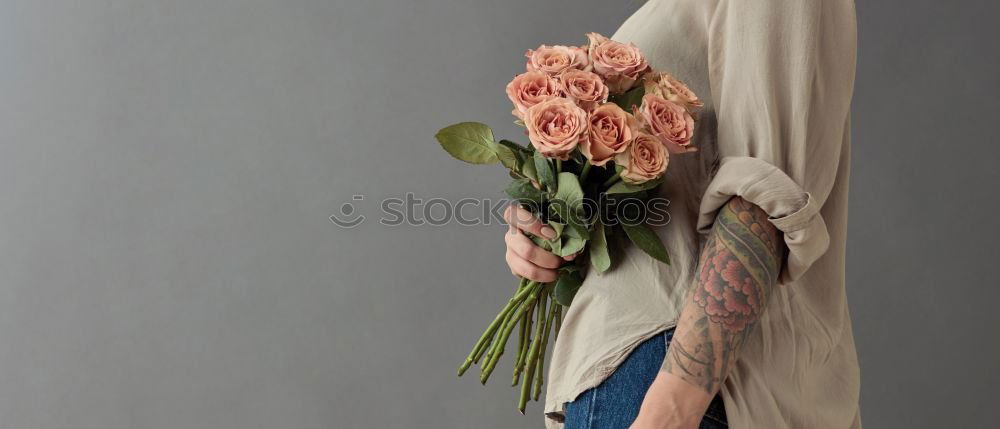 Similar – Image, Stock Photo said through the flowers