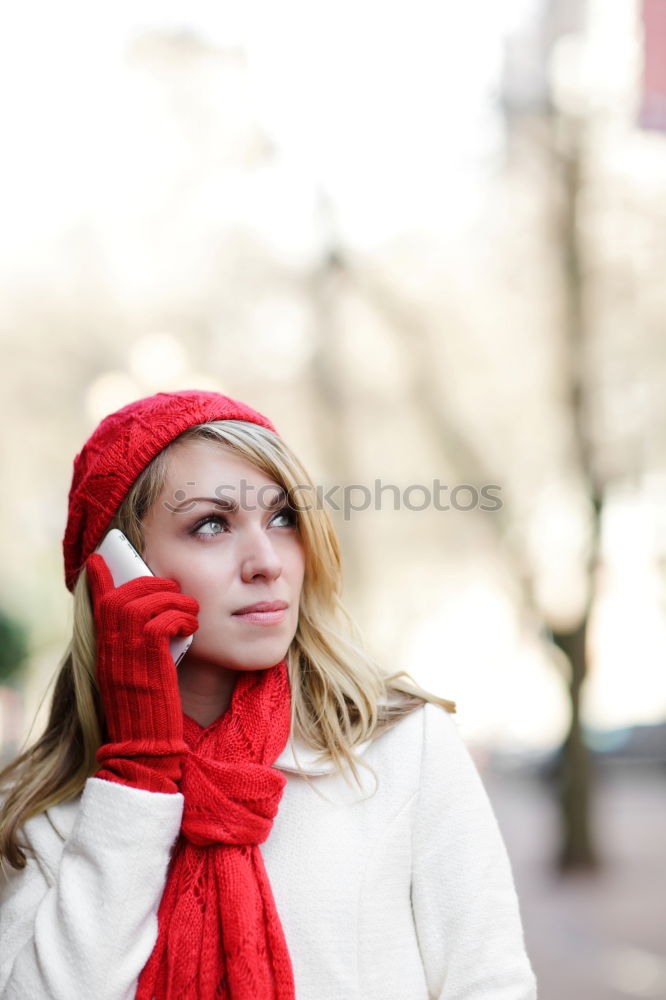 Similar – Image, Stock Photo Blonde girl posing in the city