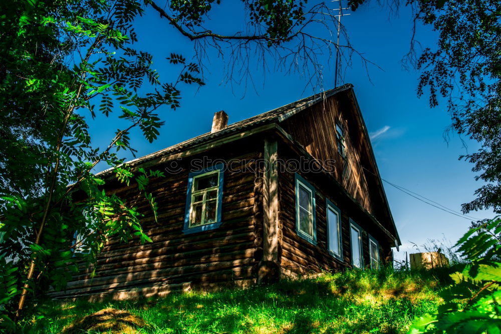 Similar – Image, Stock Photo Hunting lodge in the forest