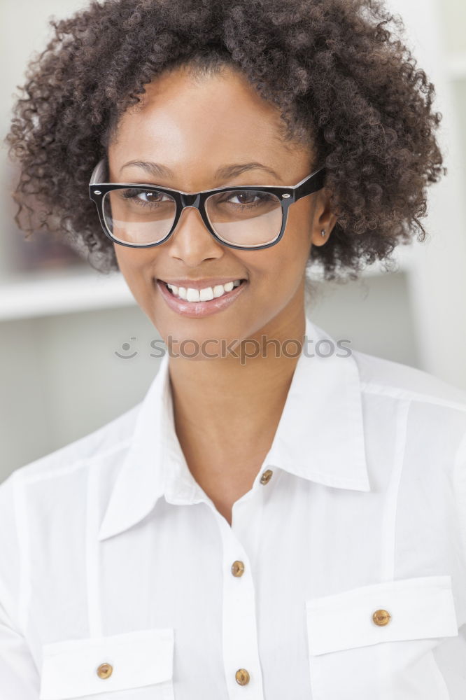 Similar – Beautiful African girl with curly hair