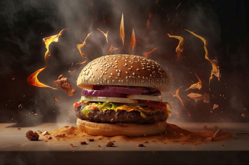 Similar – Image, Stock Photo burgers Food Vegetable