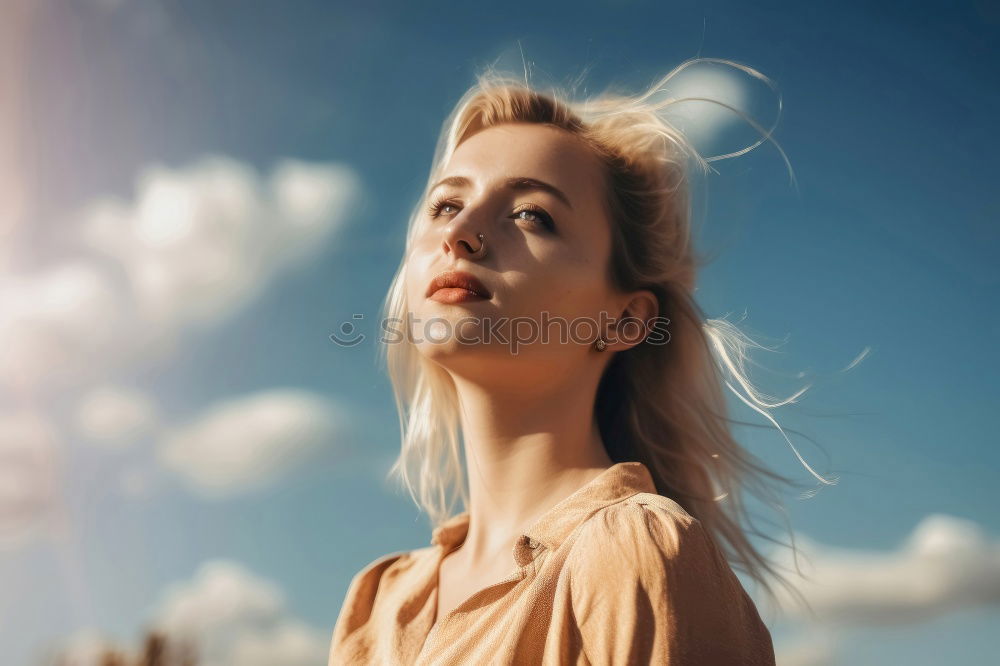 Similar – smiling woman with blond hair