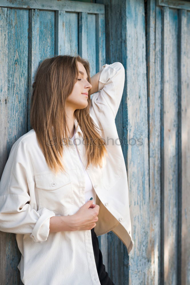 Image, Stock Photo portrait of a beautiful young girl