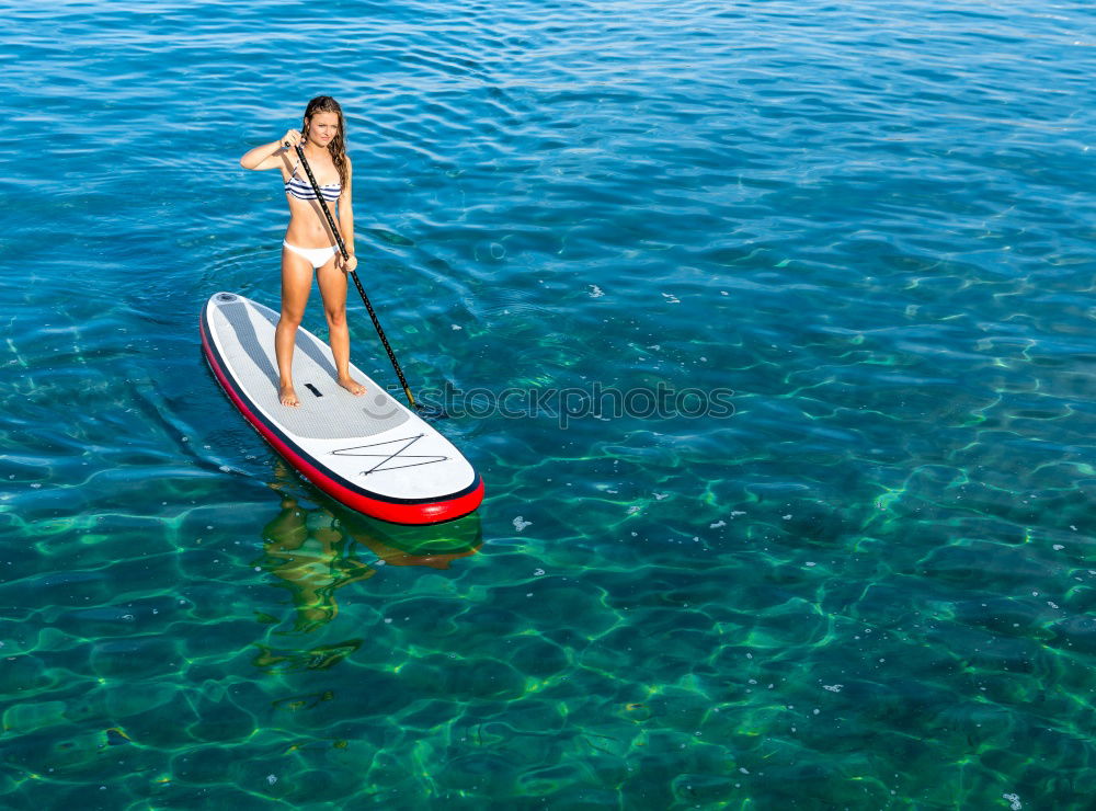 Similar – Image, Stock Photo Man jumping from yacht