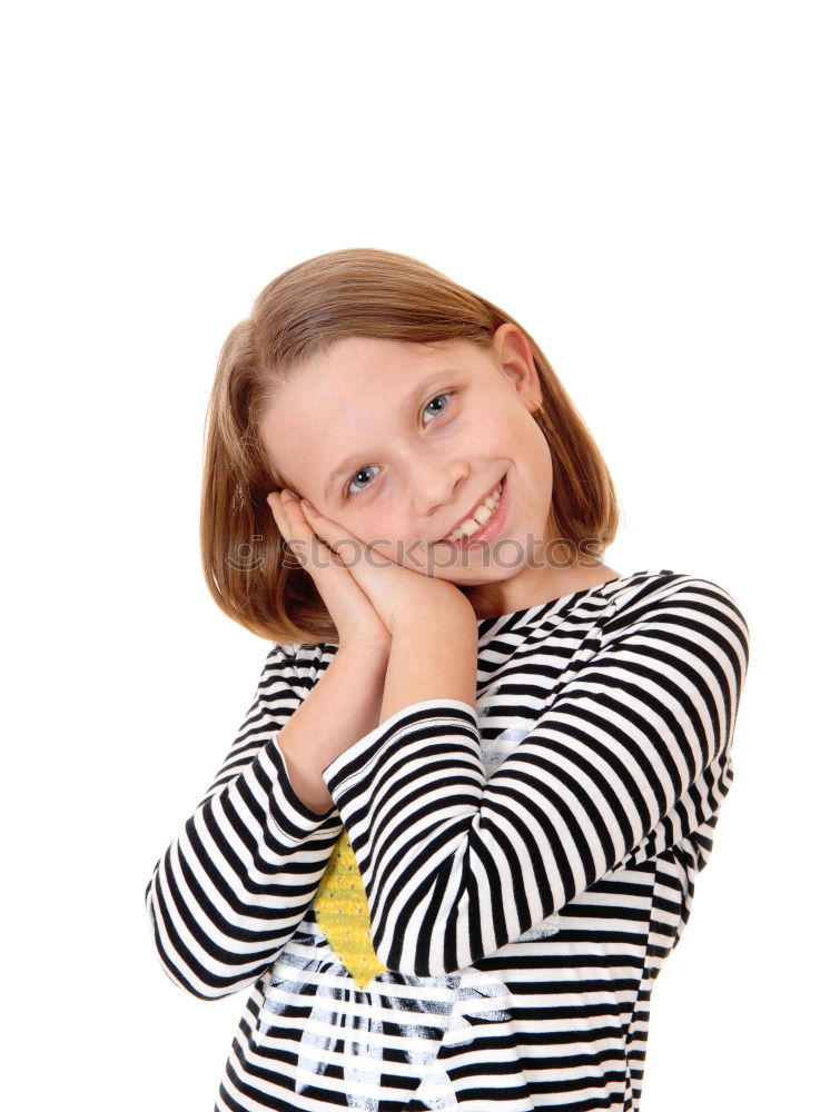 Similar – Image, Stock Photo Happy girl enjoying eating the fresh blueberries