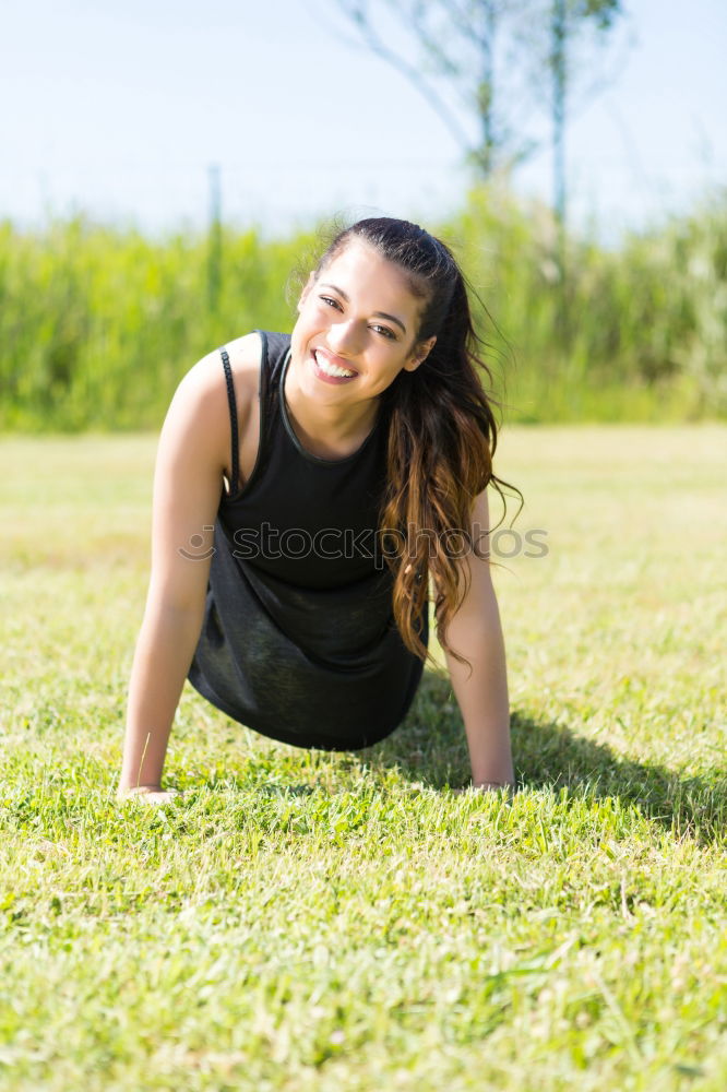 Image, Stock Photo Runner woman Sports