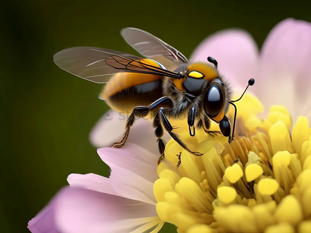 Similar – Image, Stock Photo black on yellow? bee!