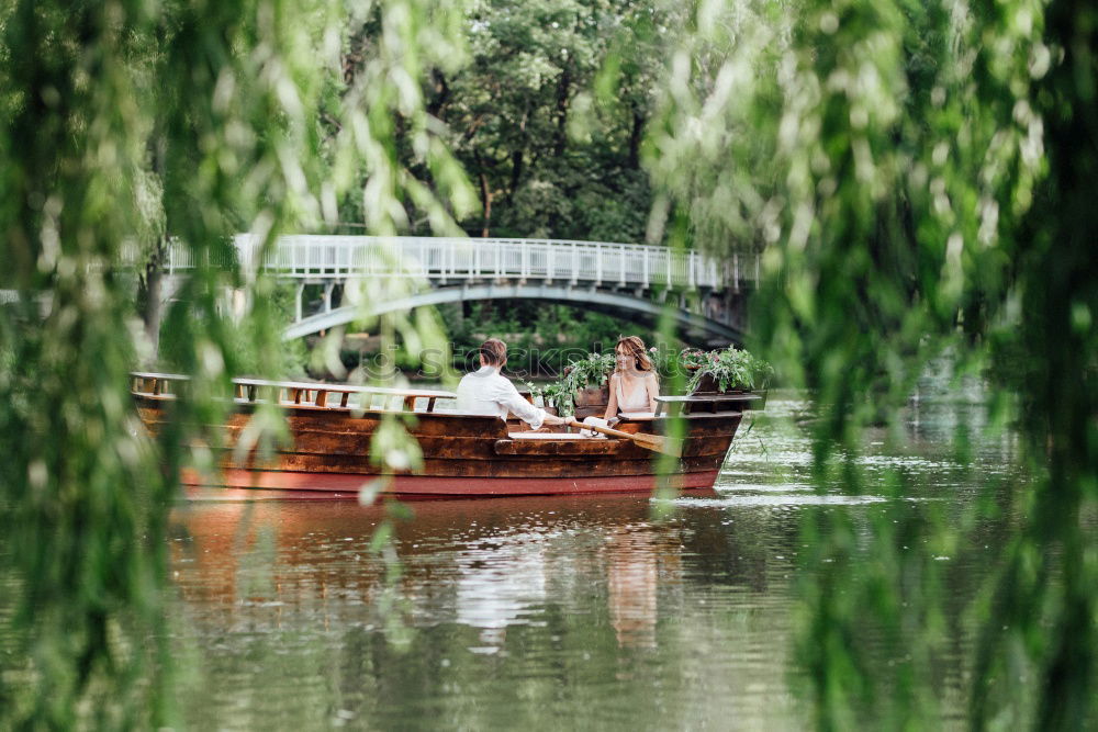 Similar – Image, Stock Photo Boat on the Alster.