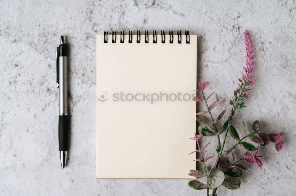 Similar – empty notebook in a line