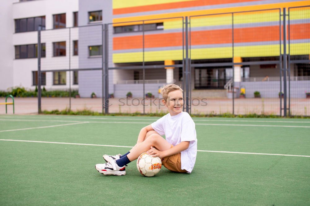 Similar – Image, Stock Photo Woman standing at playground