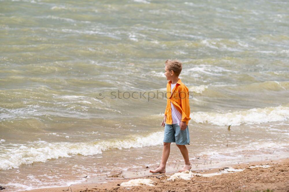 Image, Stock Photo Alone in freedom Lake