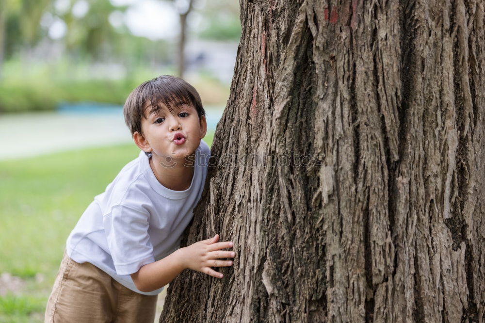 Similar – Little boy in the forest