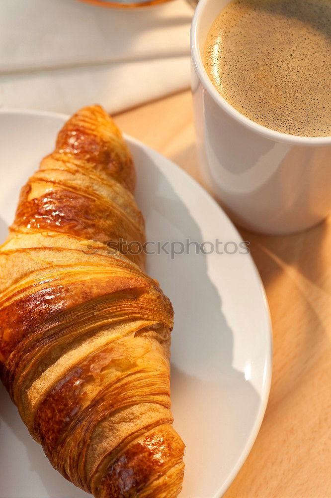 Similar – Image, Stock Photo croissant Croissant Coffee