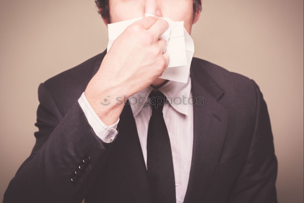 Similar – sneezing Illness Sneezing