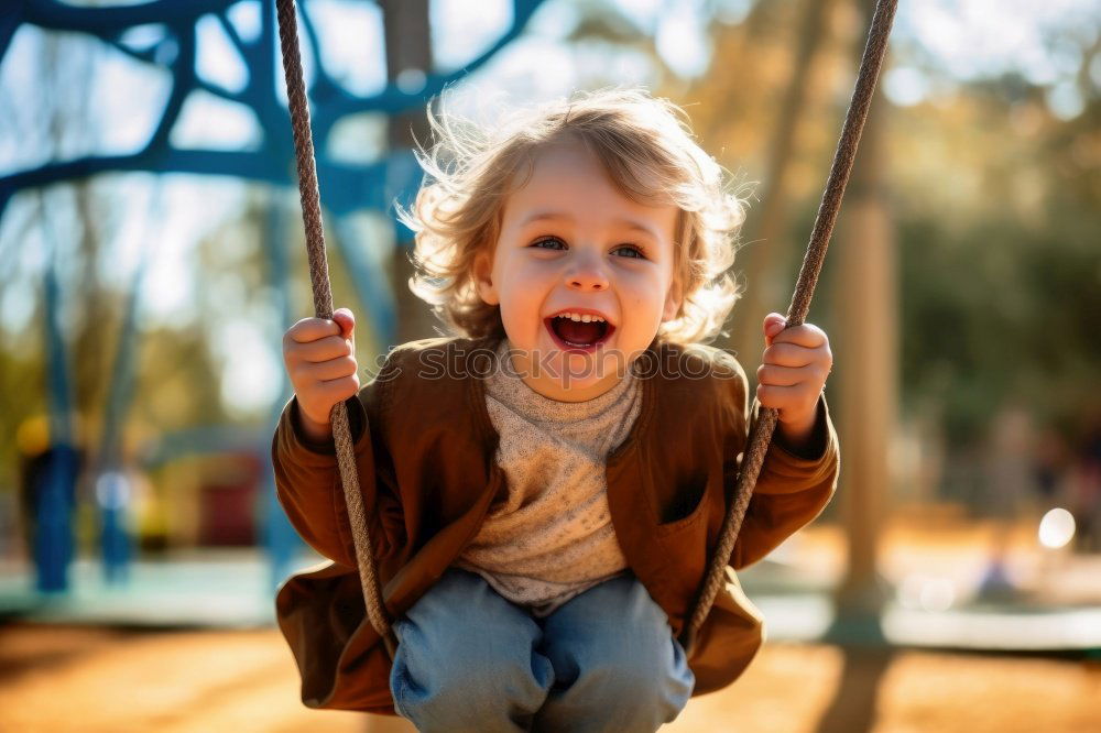 Child on a slide Joy