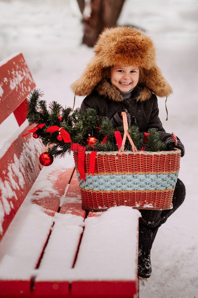 Similar – Image, Stock Photo christmas portrait of happy child girl holding burning sparkler