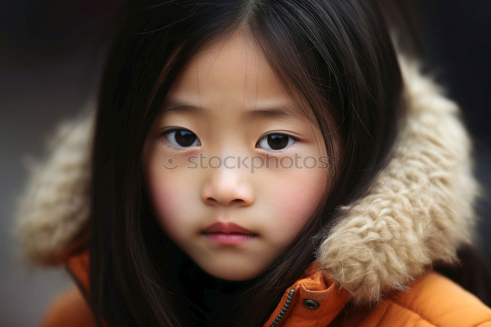 Similar – Image, Stock Photo Young face with old eyes