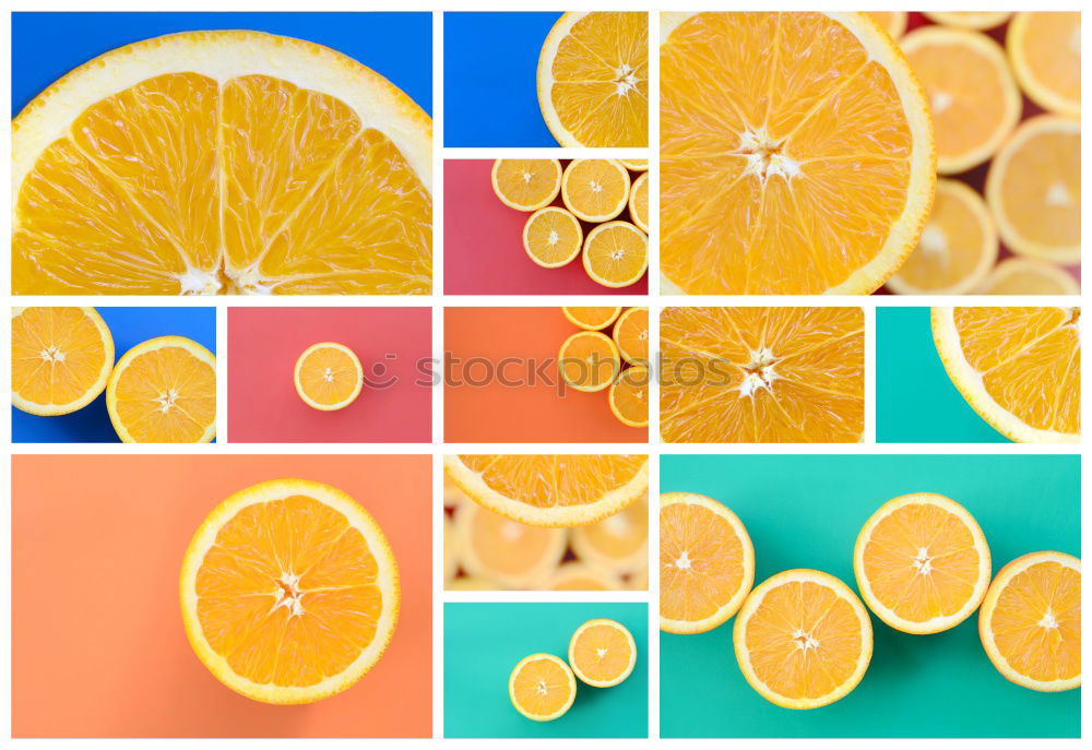 Similar – Image, Stock Photo Jammy Orange Triple on Blue