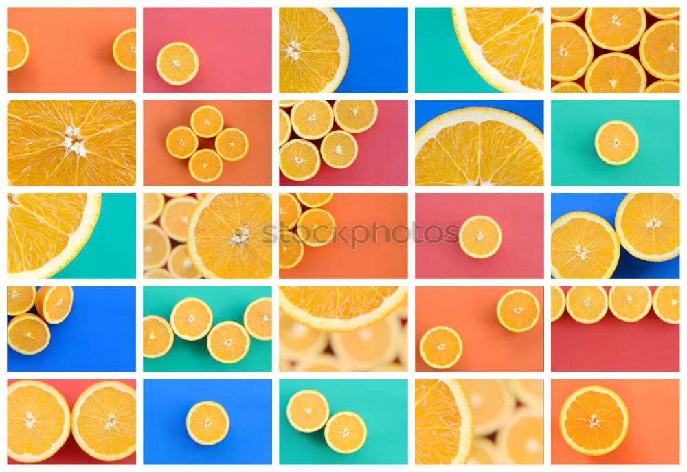 Similar – Image, Stock Photo Jammy Orange Triple on Blue