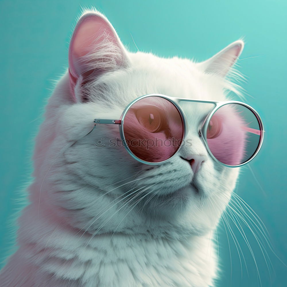 Similar – coole Katze mit Sonnenbrille