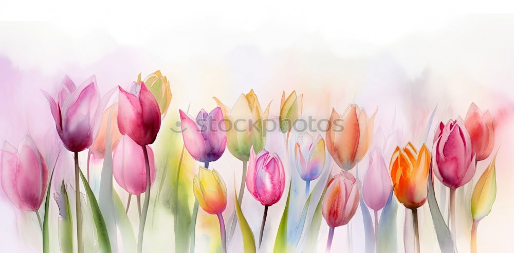 Similar – Red And Orange Tulips Flowers