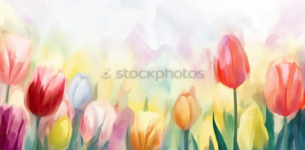 Similar – Tulips flowers in the park or garden