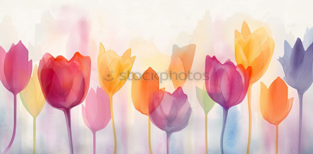 Similar – Red And Orange Tulips Flowers