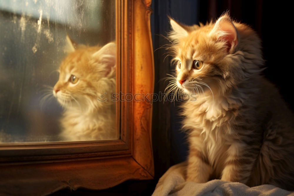 Similar – Image, Stock Photo watching Animal Pet Cat 2
