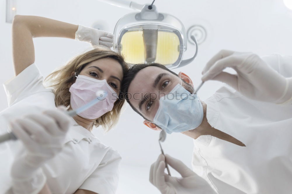 Similar – Image, Stock Photo Doctors with mask and tools.