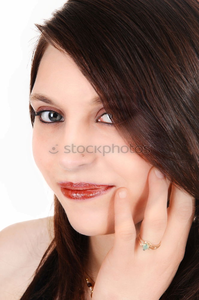 Similar – Image, Stock Photo the compliment Brunette