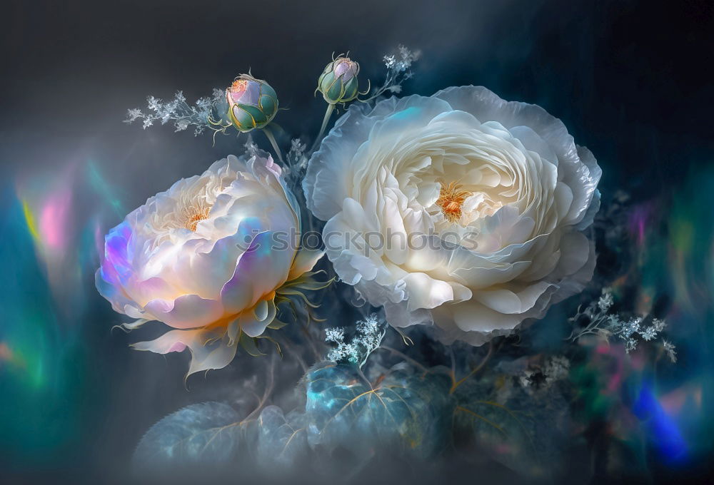 Similar – Image, Stock Photo Tulips blue purple double exposure