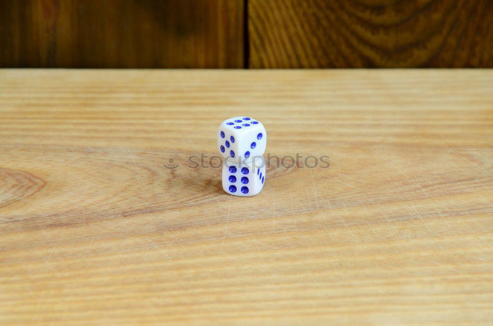 Similar – magic dice 6 Wood