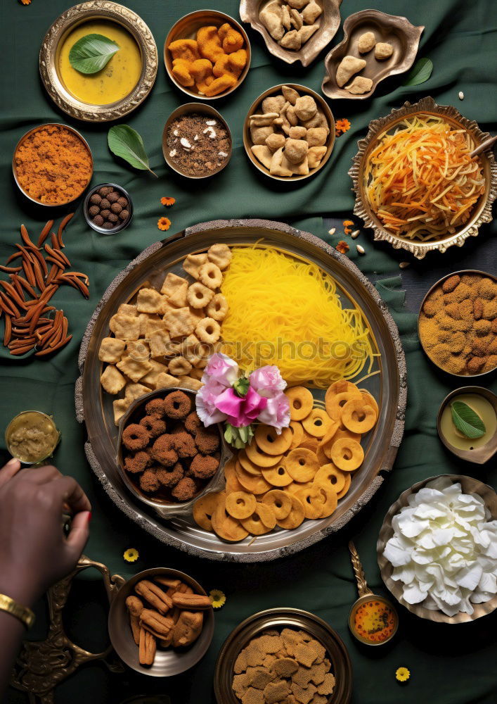 Similar – Image, Stock Photo Oriental spices around the empty plate