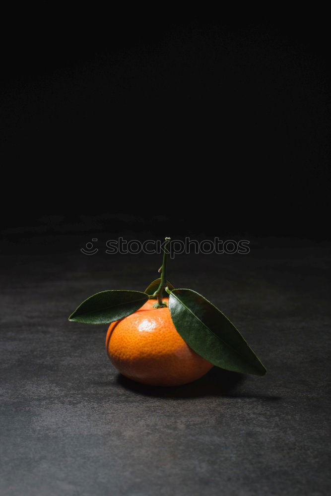 Oranges on dark background