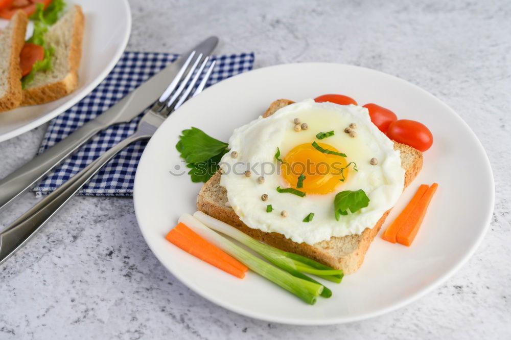 Similar – Image, Stock Photo Crispbread with cream cheese