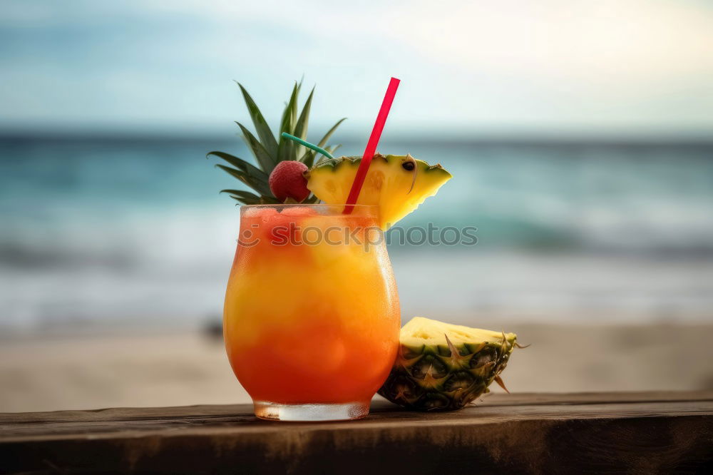 Similar – Image, Stock Photo Healthy fruit platter with pineapple, oranges and watermelon