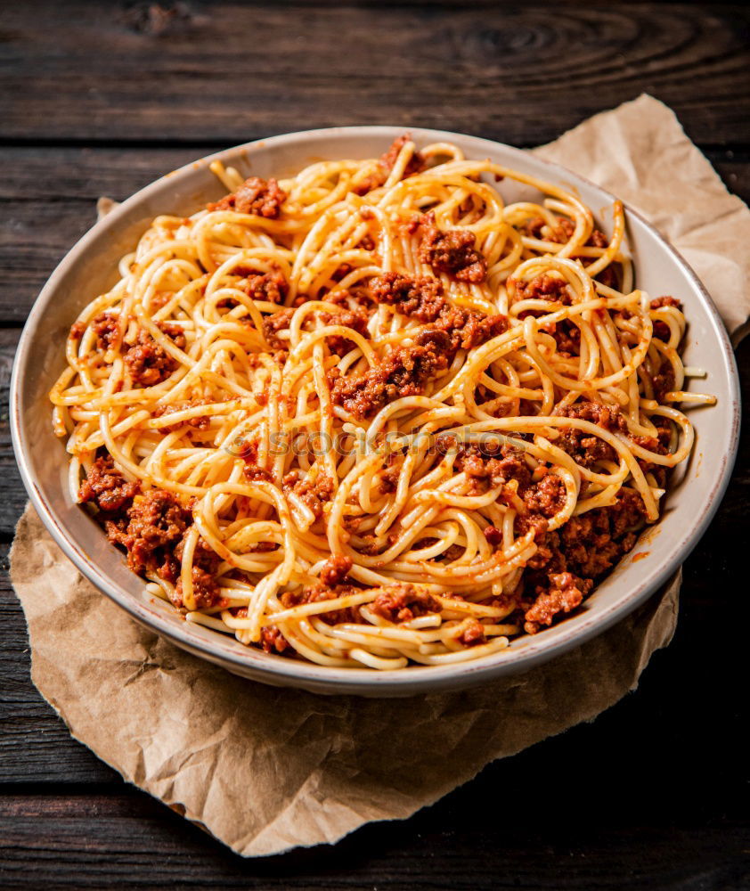 Similar – Spaghetti Bolognese Meat